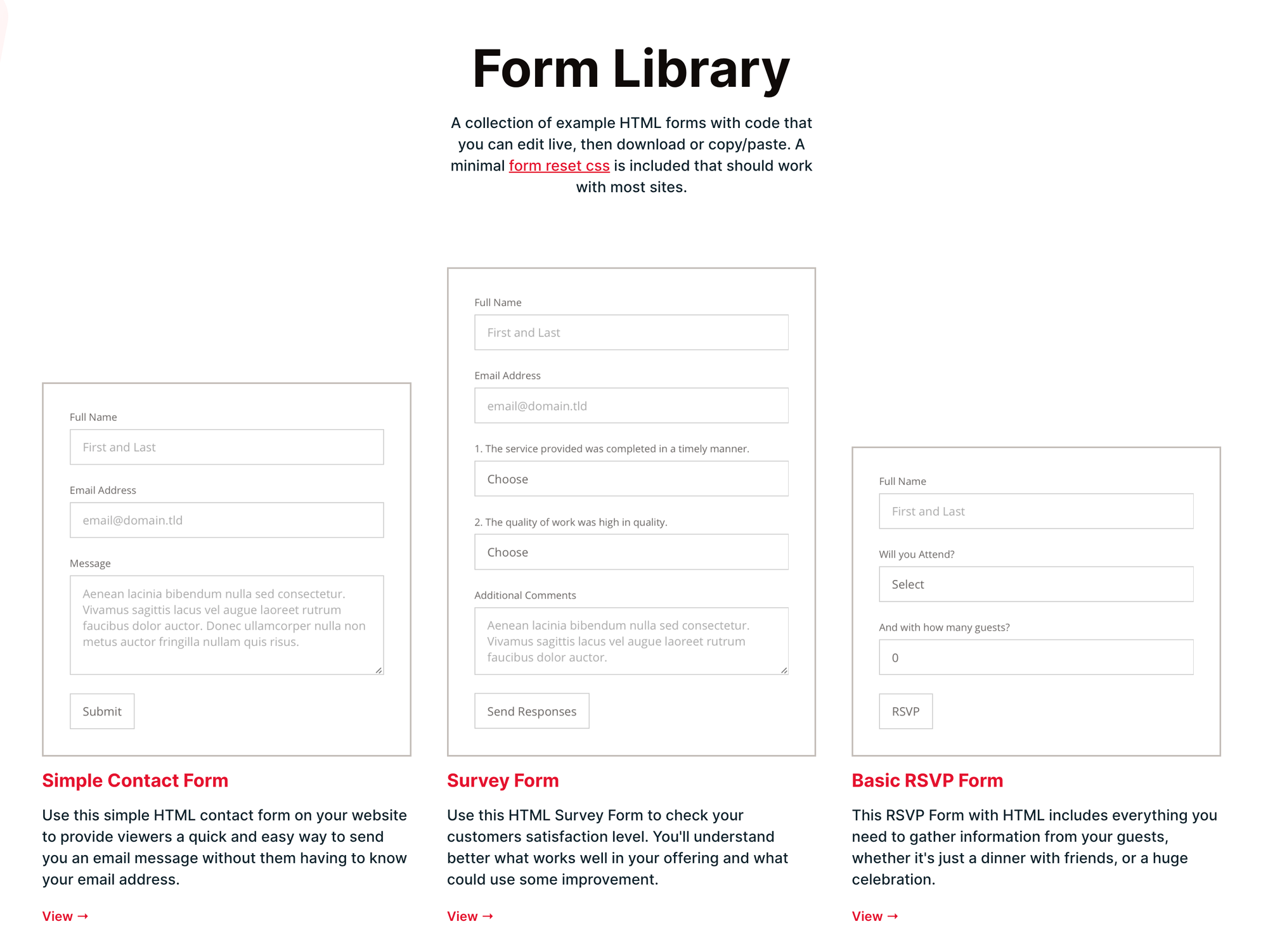 Form Library